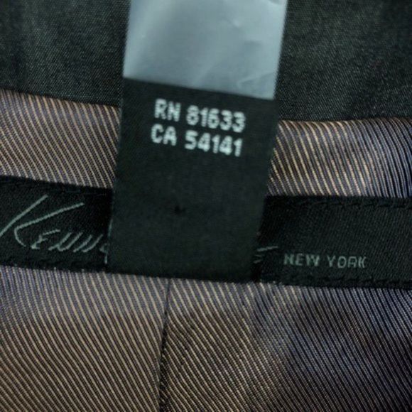 Kenneth Cole Men Black Blazer Black Cotton - Picture 3 of 14